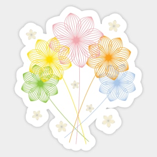 Blooming Flowers Sticker